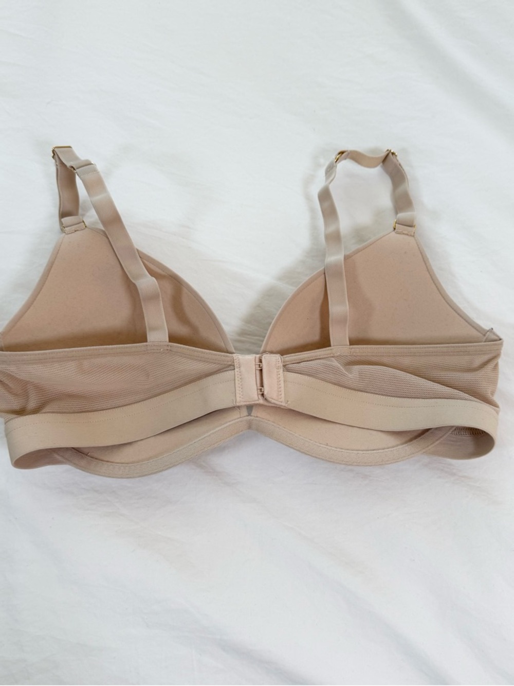 Lively All Day No Wire Push Up Bra 36D Toasted Almond Nude Wireless - Picture 3 of 4